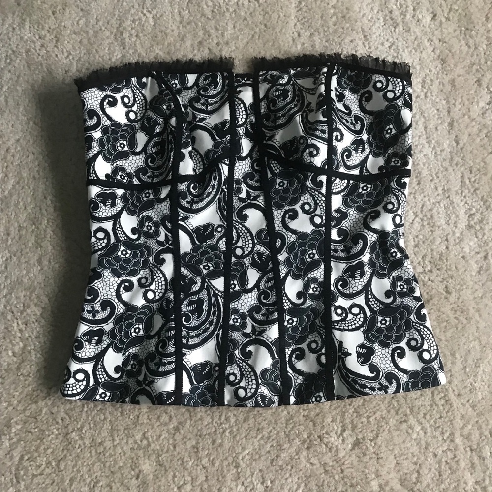 White House Black Market Strapless Top